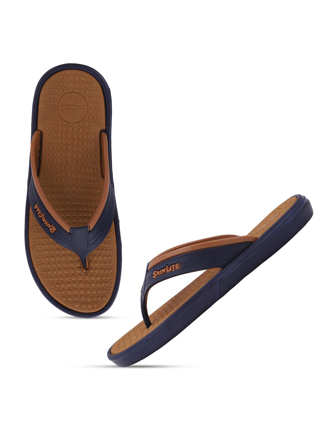 men brown slip on flip flop - 22023446 - Standard Image - 1