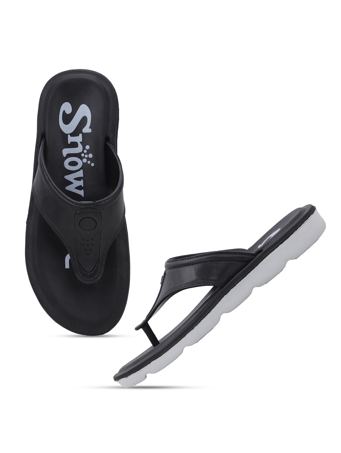 men black slip on flip flop - 22023448 -  Standard Image - 1