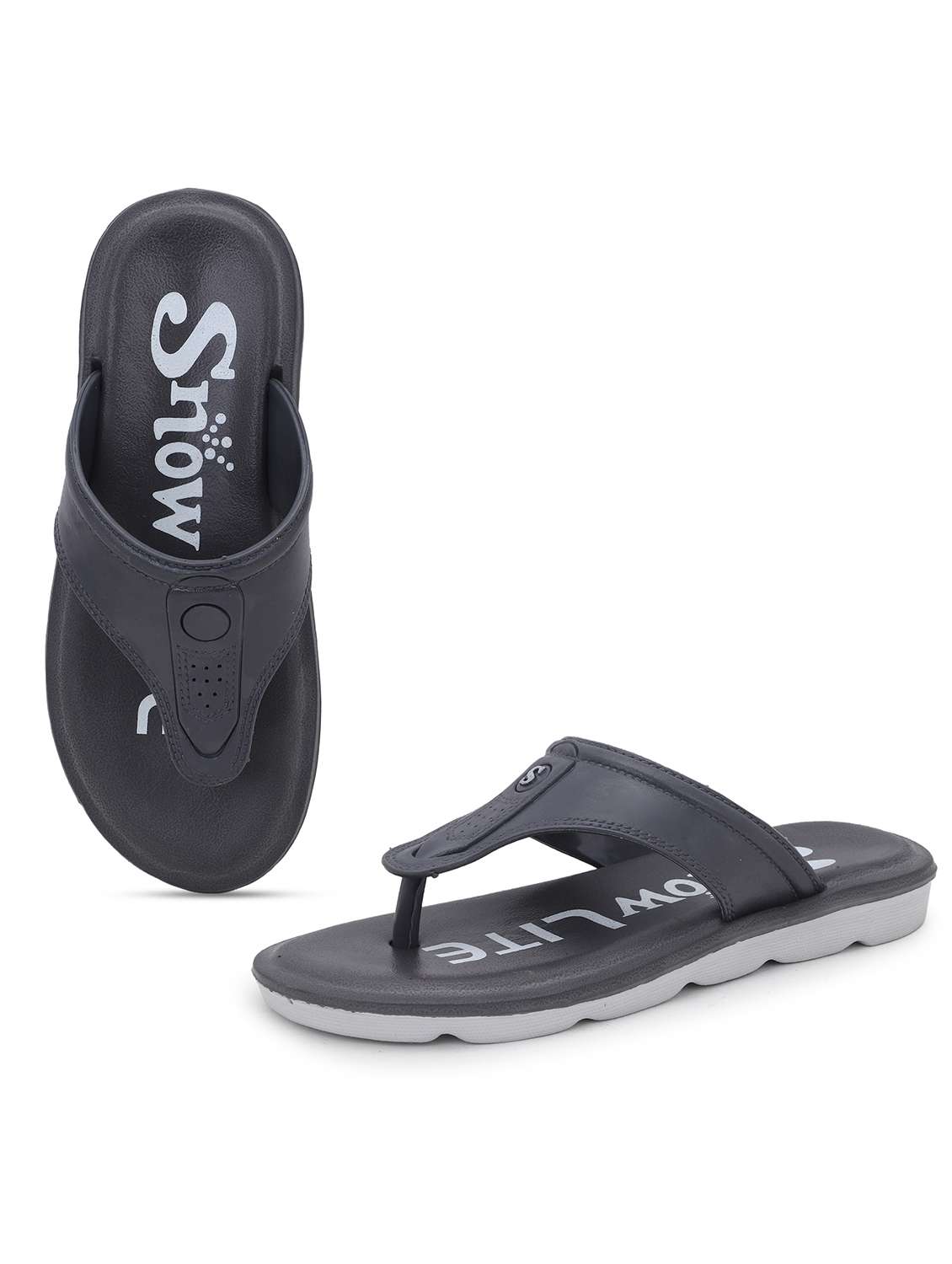 men grey slip on flip flop - 22023451 -  Standard Image - 1