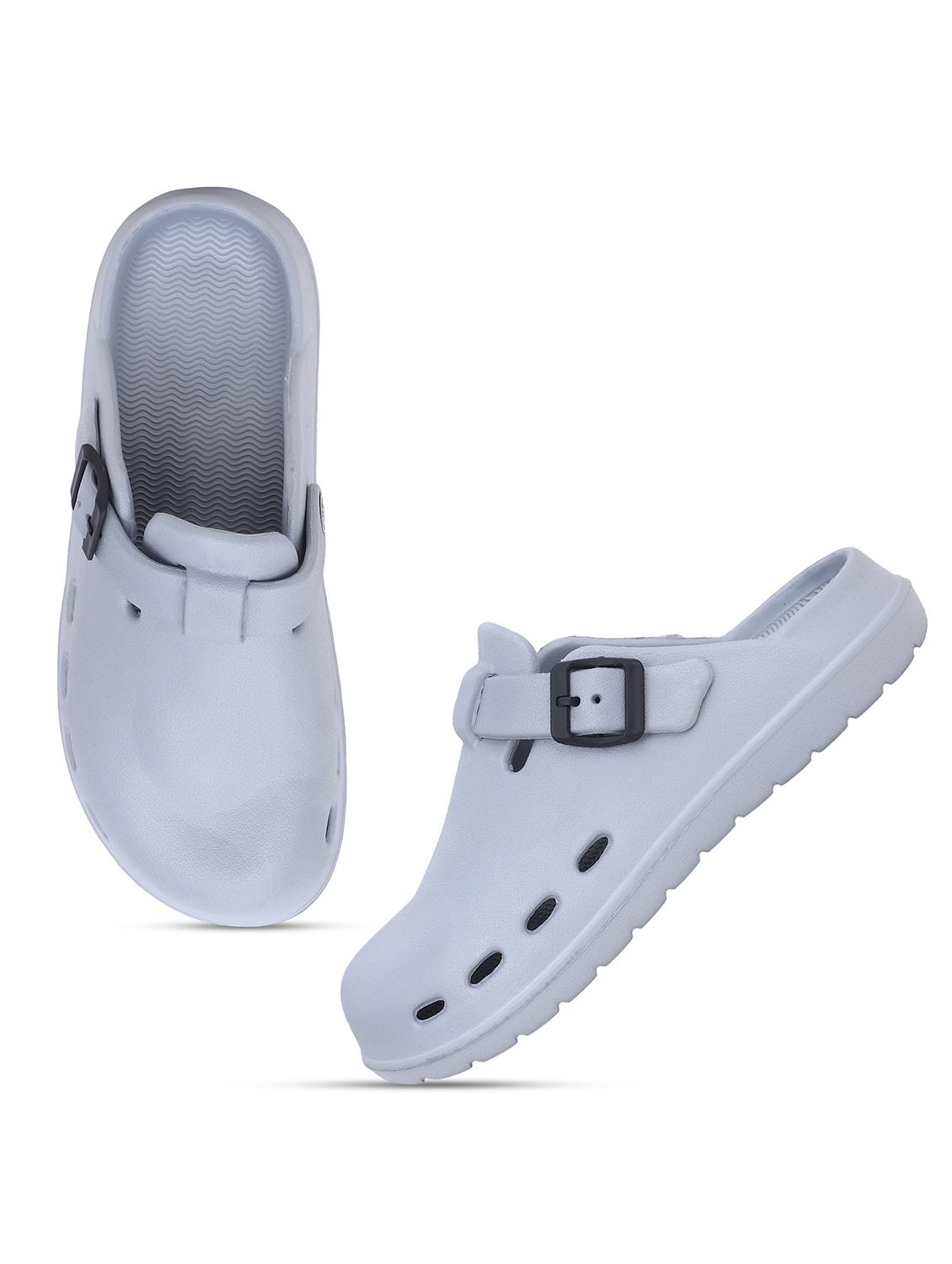 grey slip-on clogs for men - 22023992 - Standard Image - 1