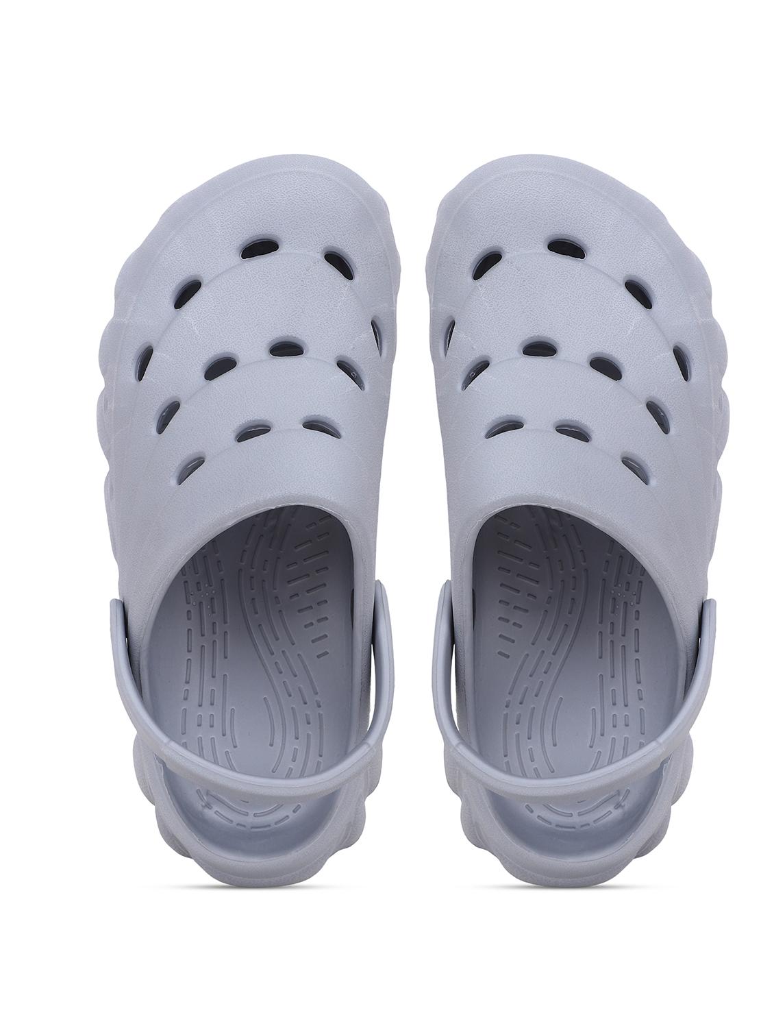 grey rubber slip on clogs for men - 22023999 - Standard Image - 4