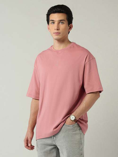 men solid short sleeve oversized t-shirt - 22024855 -  Standard Image - 0