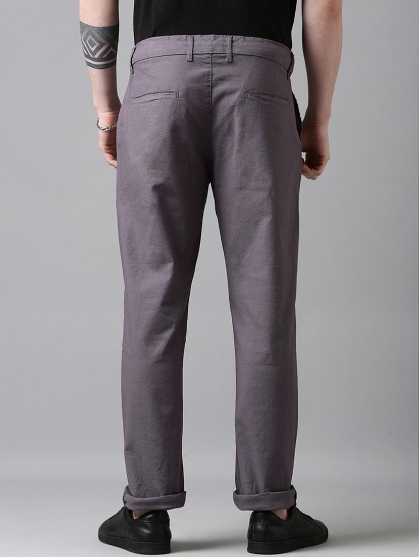 men solid mid rise relaxed chinos - 22024898 - Standard Image - 4