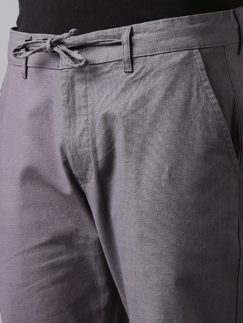 men solid mid rise relaxed chinos - 22024898 - Standard Image - 6