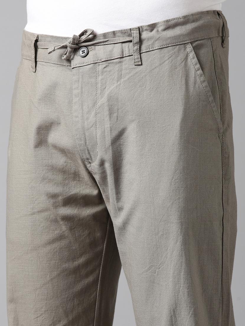 men solid mid rise relaxed chinos - 22024900 - Standard Image - 6