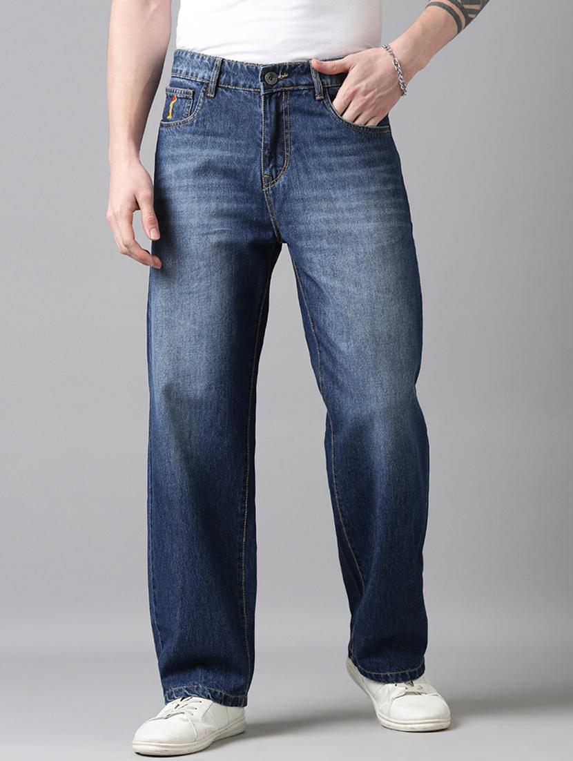 men washed mid rise full length jeans - 22025020 - Standard Image - 1