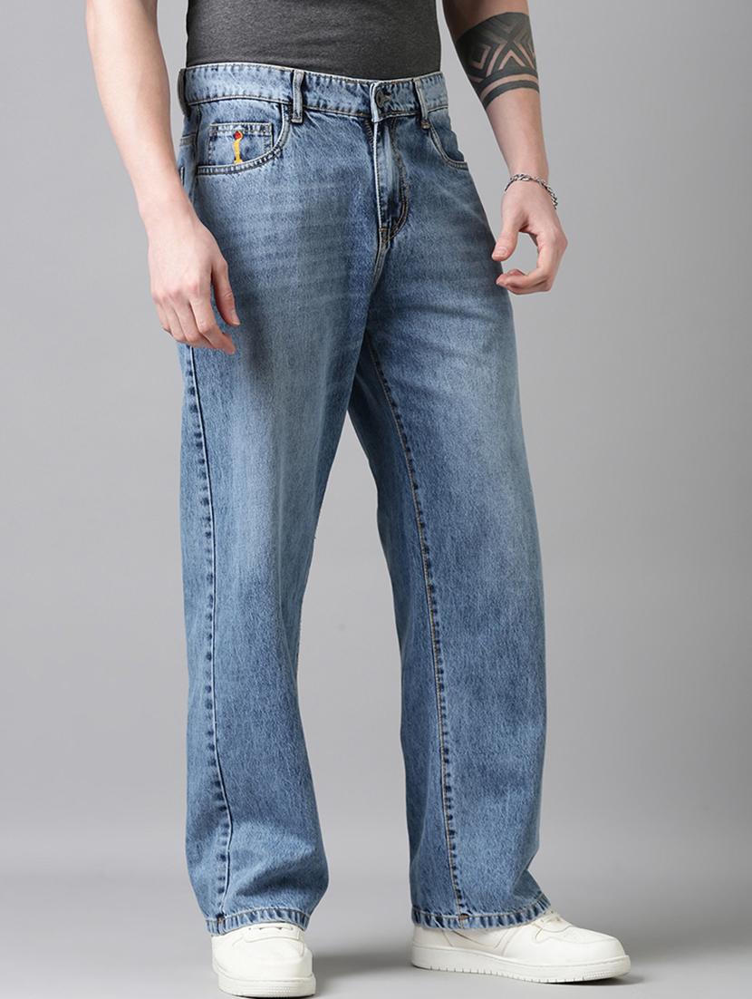 men washed mid rise full length jeans - 22025022 - Standard Image - 4