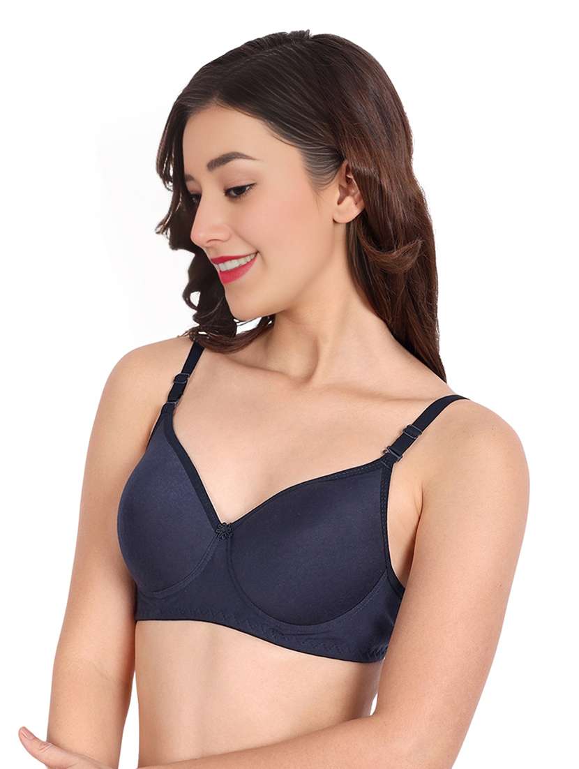 women pack of 4 solid non wired t-shirt bra - 22025080 -  Standard Image - 1