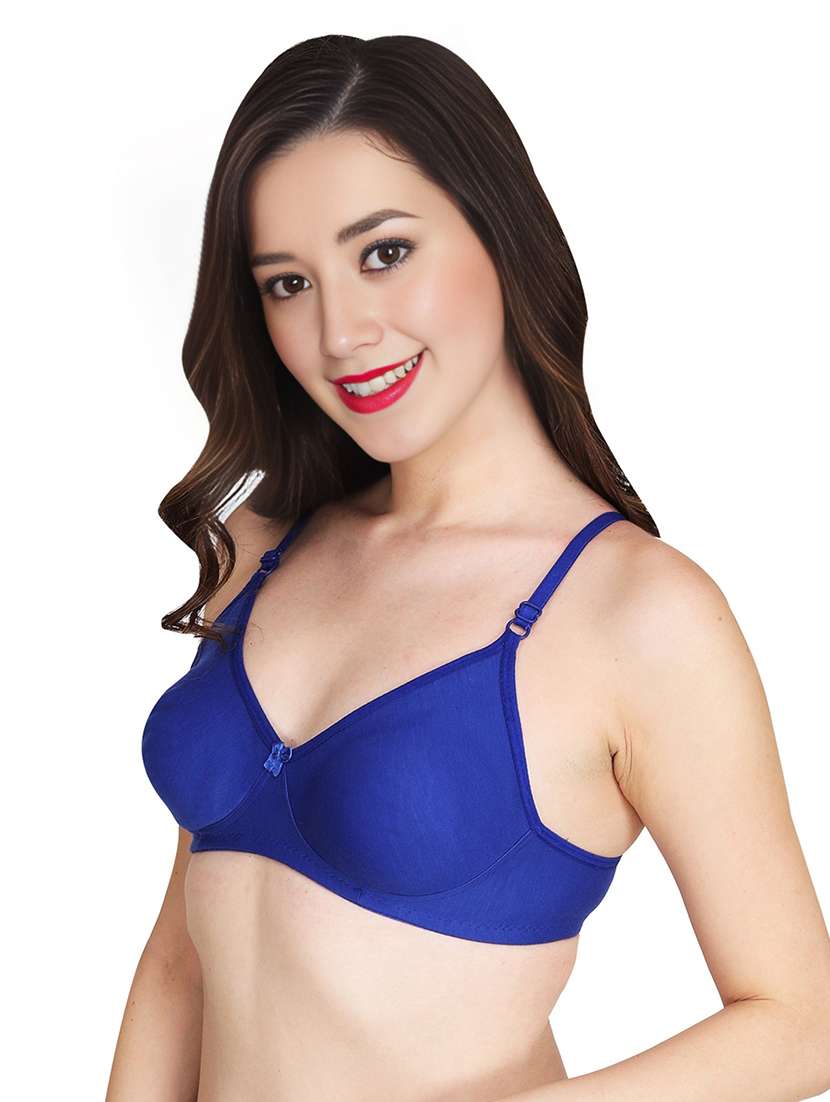 women pack of 4 solid non wired t-shirt bra - 22025110 -  Standard Image - 1