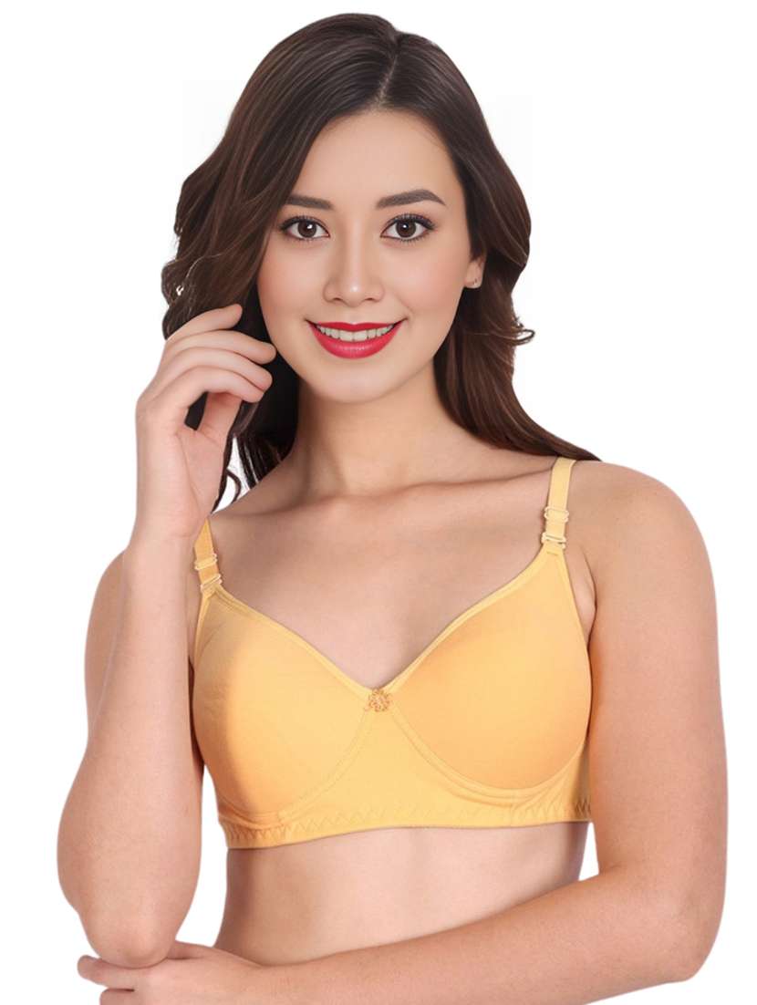 women pack of 3 solid non wired t-shirt bra - 22025182 -  Standard Image - 1