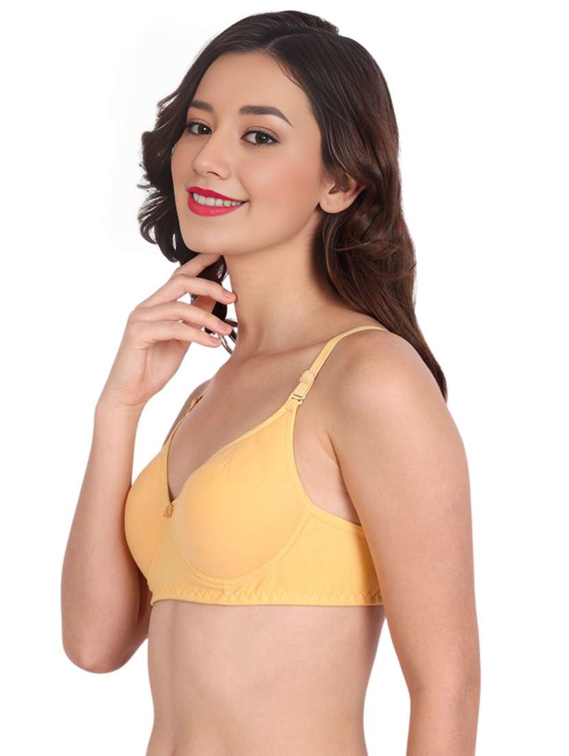 women pack of 4 solid non wired t-shirt bra - 22025183 -  Standard Image - 1