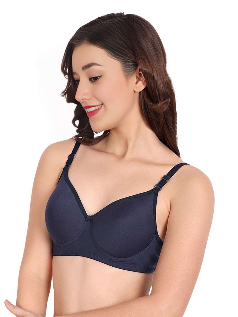 women pack of 3 solid non wired t-shirt bra - 22025188 -  Standard Image - 1