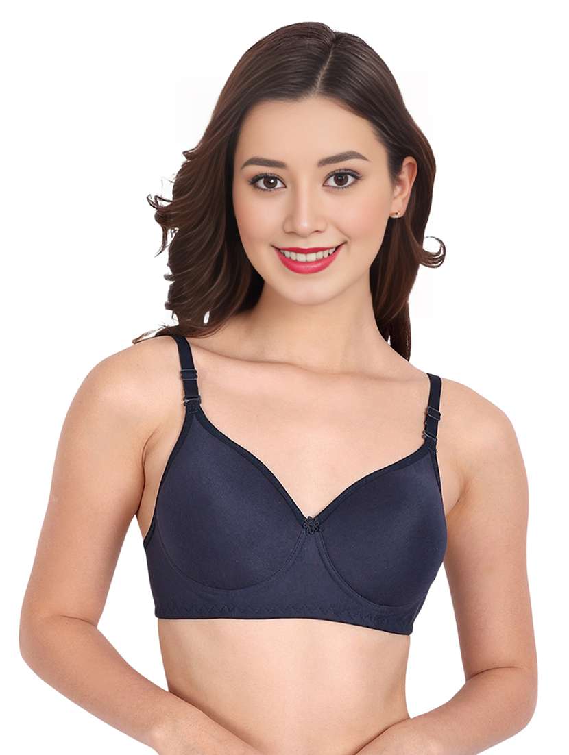 women pack of 3 solid non wired t-shirt bra - 22025189 -  Standard Image - 1