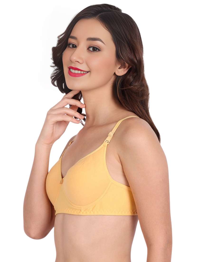 women pack of 2 solid non wired t-shirt bra - 22025304 -  Standard Image - 1