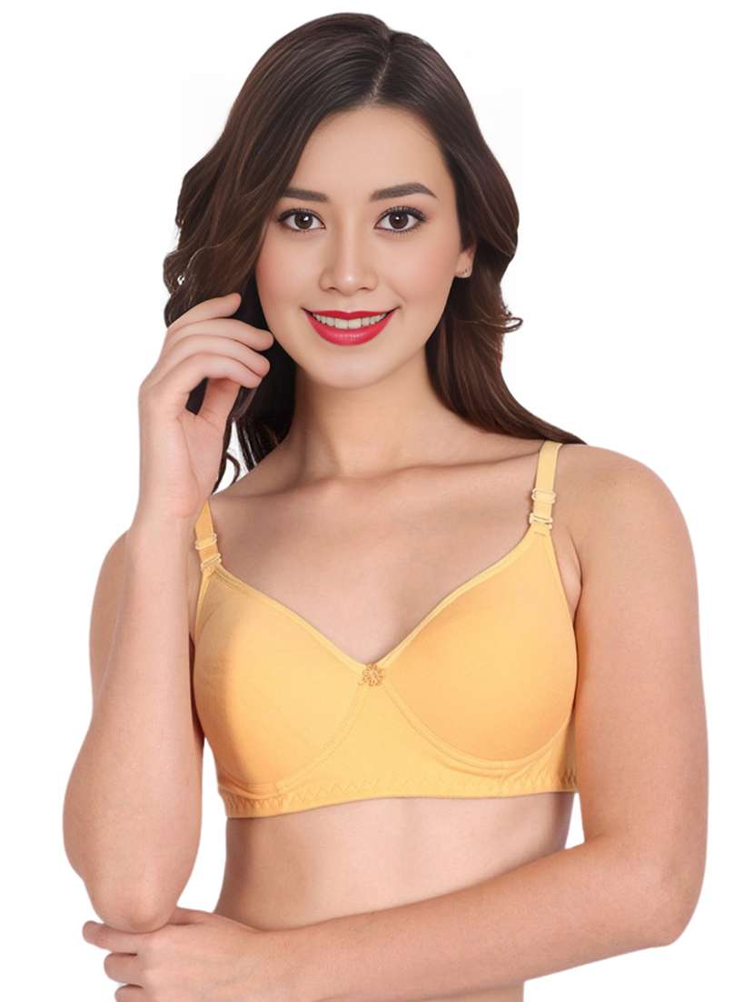 women pack of 2 solid non wired t-shirt bra - 22025306 -  Standard Image - 1