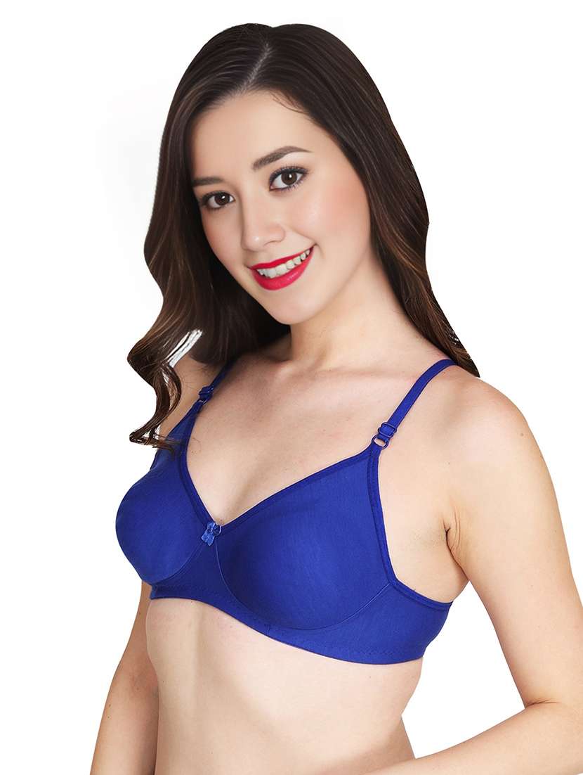 women pack of 2 solid non wired t-shirt bra - 22025350 -  Standard Image - 1