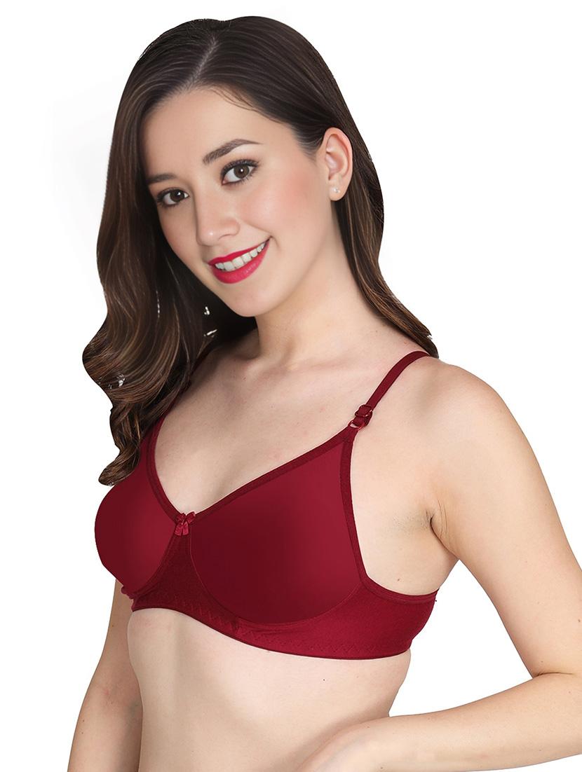 women pack of 6 solid non wired t-shirt bra - 22025447 - Standard Image - 1