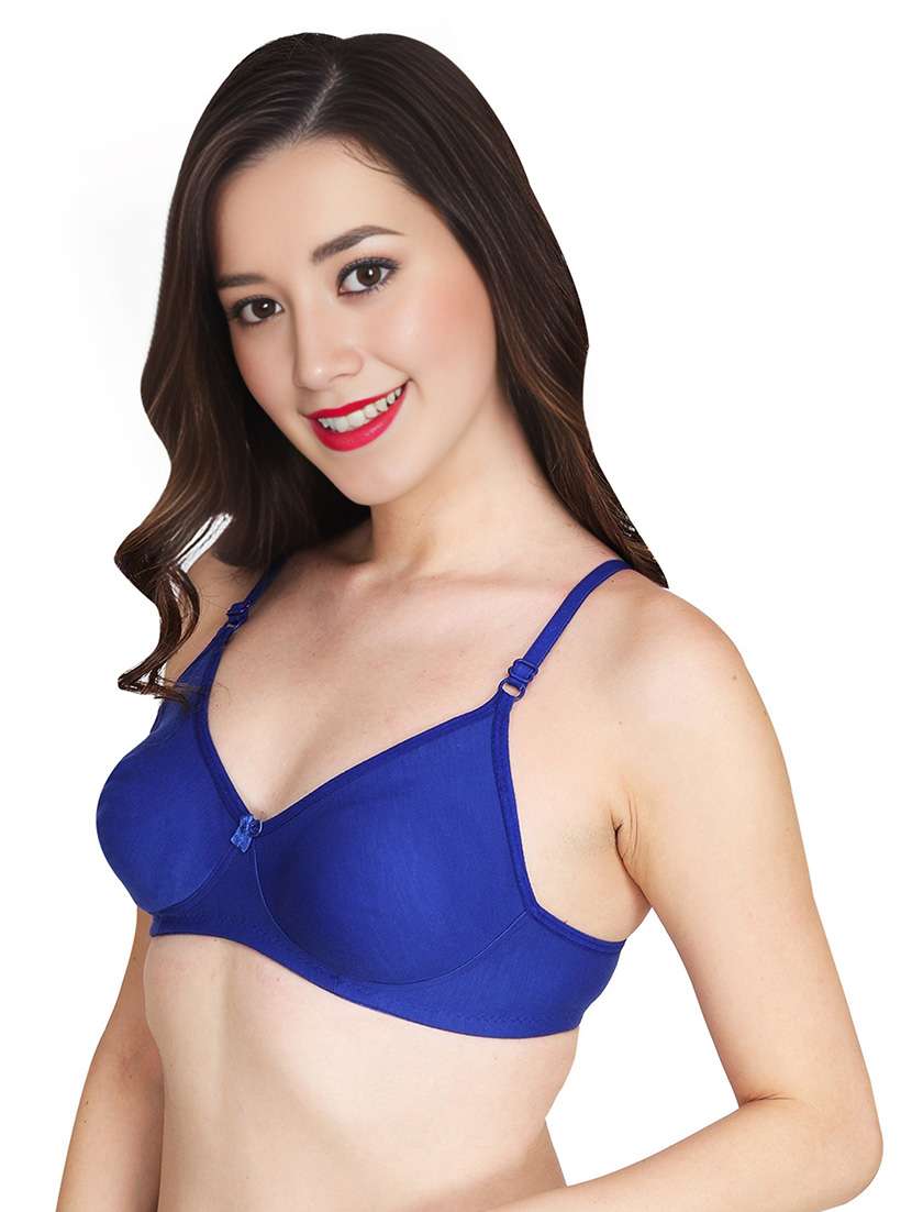 women pack of 6 solid non wired t-shirt bra - 22025452 -  Standard Image - 1