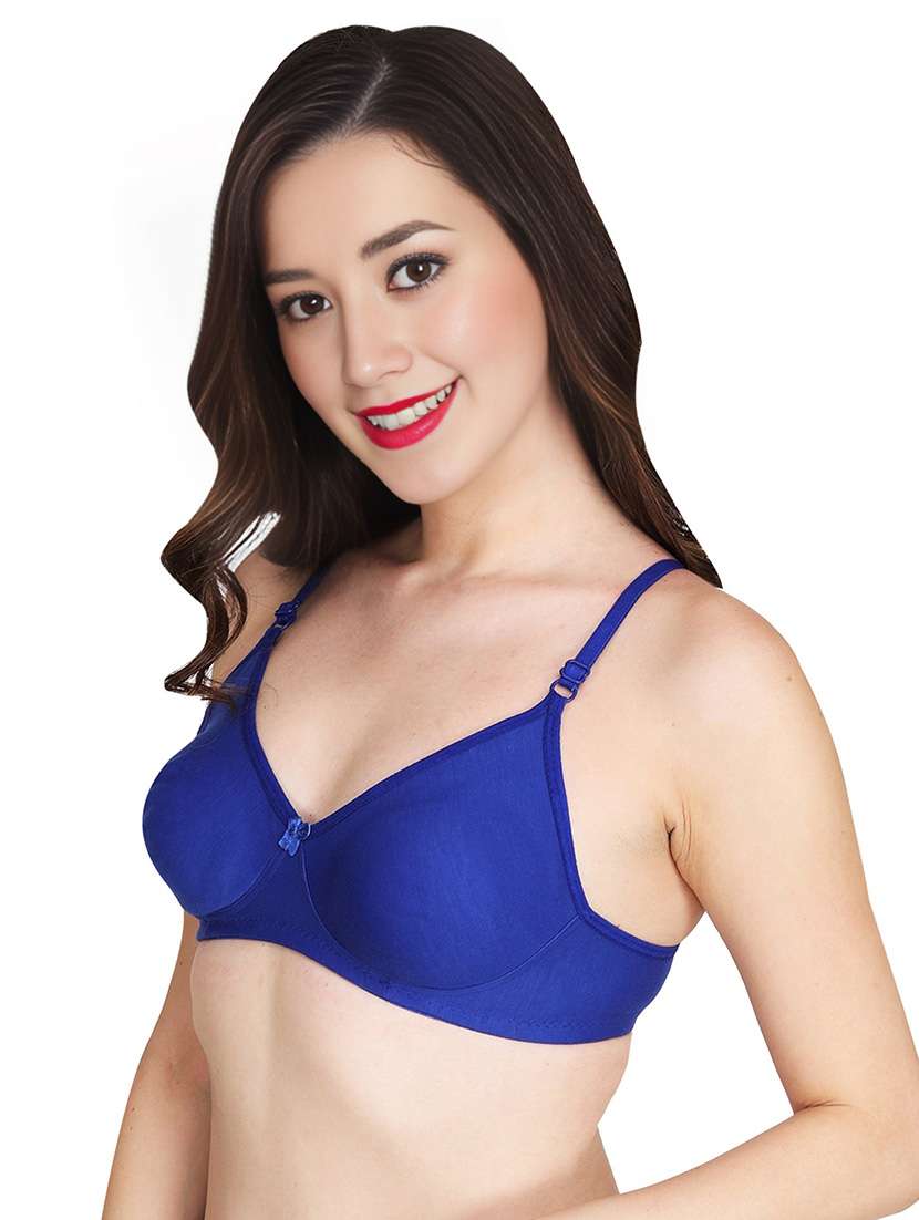 women pack of 6 solid non wired t-shirt bra - 22025456 - Standard Image - 1