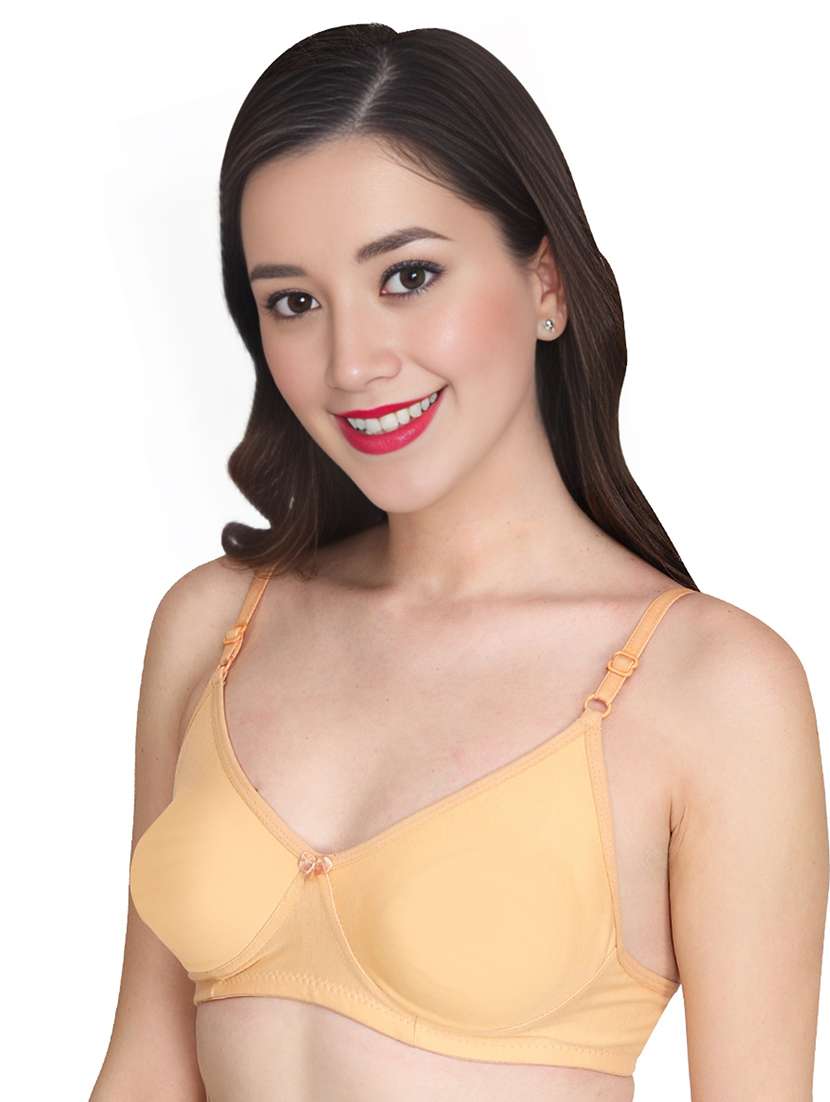 gold cotton combos bra - 22025475 - Standard Image - 1