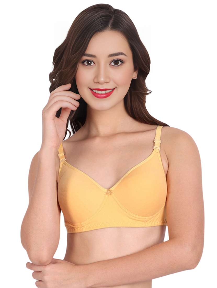women pack of 4 solid non wired t-shirt bra - 22025606 -  Standard Image - 1