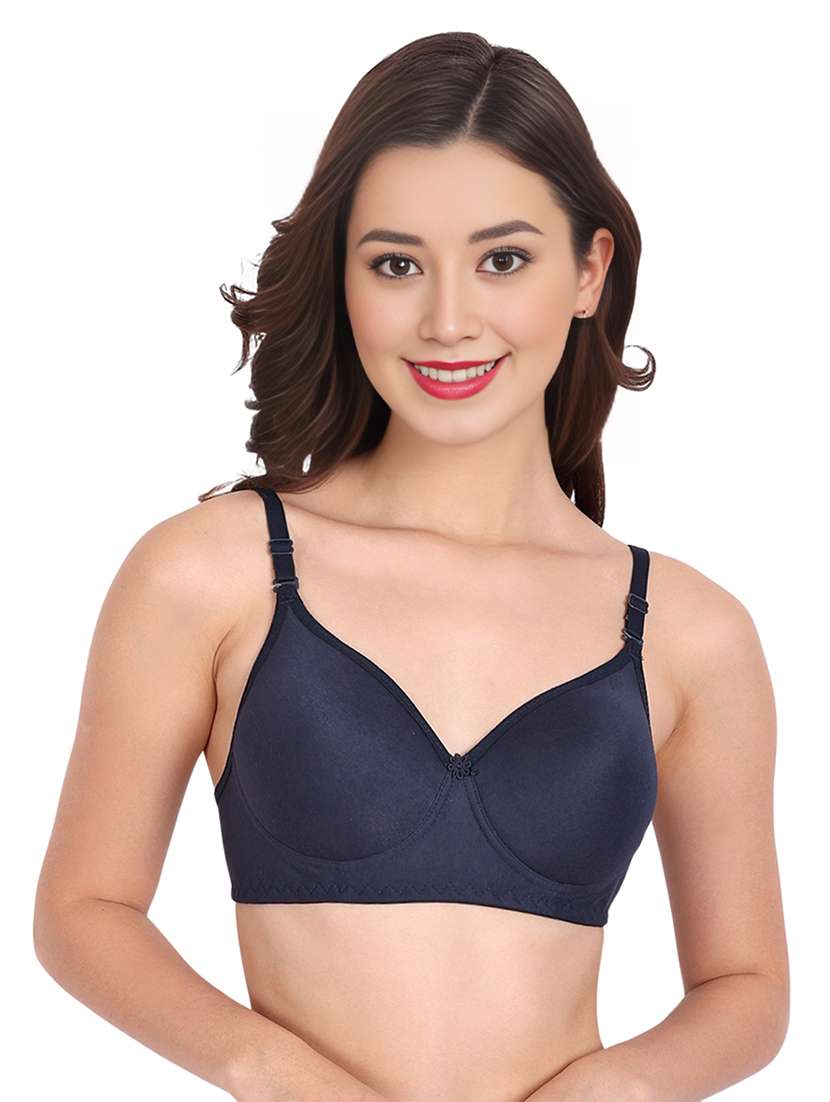 women pack of 4 solid non wired bra - 22025609 -  Standard Image - 1