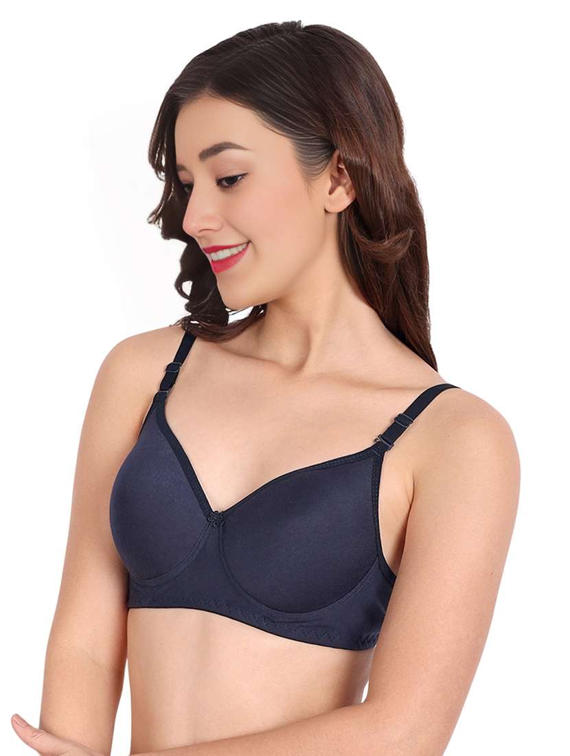 women pack of 3 solid lightly padded t-shirt bra - 22025718 -  Standard Image - 1