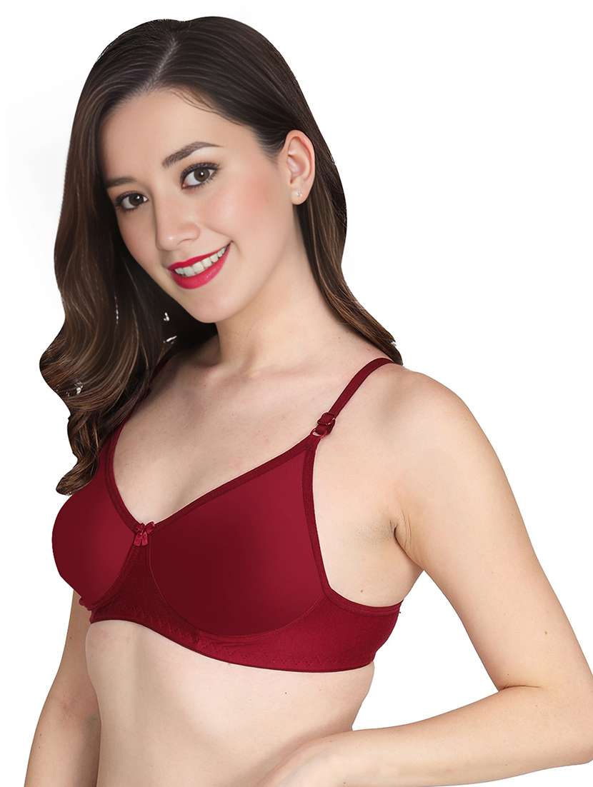 women pack of 3 solid lightly padded t-shirt bra - 22025745 -  Standard Image - 1
