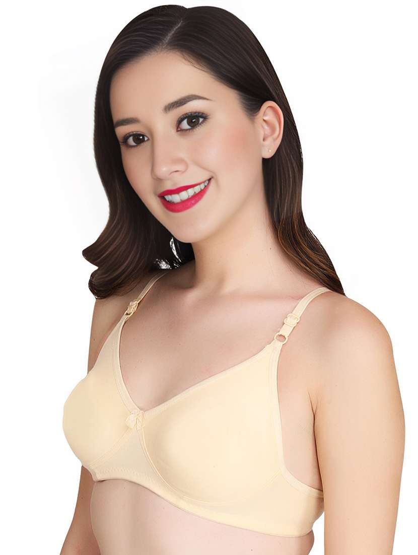 women pack of 3 solid lightly padded t-shirt bra - 22025797 -  Standard Image - 1