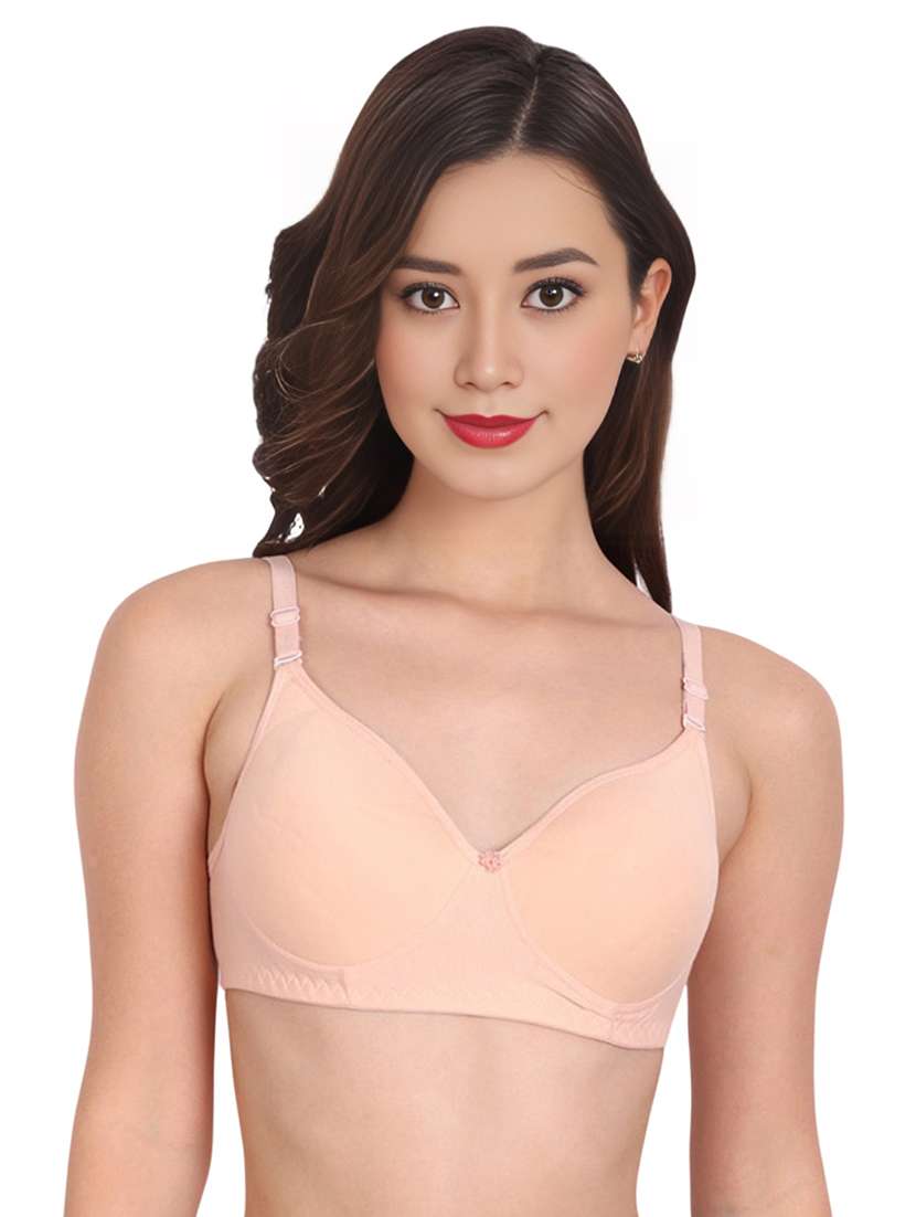 women pack of 2 solid non wired t-shirt bra - 22025840 -  Standard Image - 1
