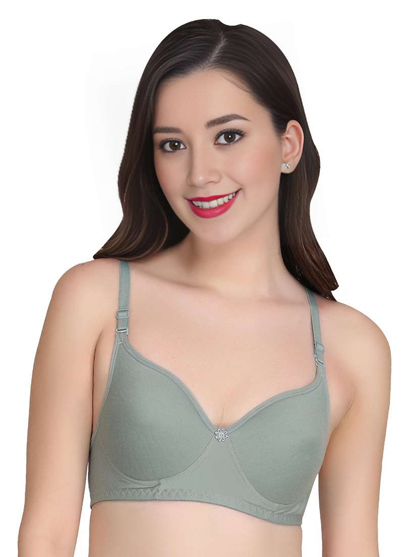 women pack of 2 solid non wired t-shirt bra - 22025852 -  Standard Image - 1