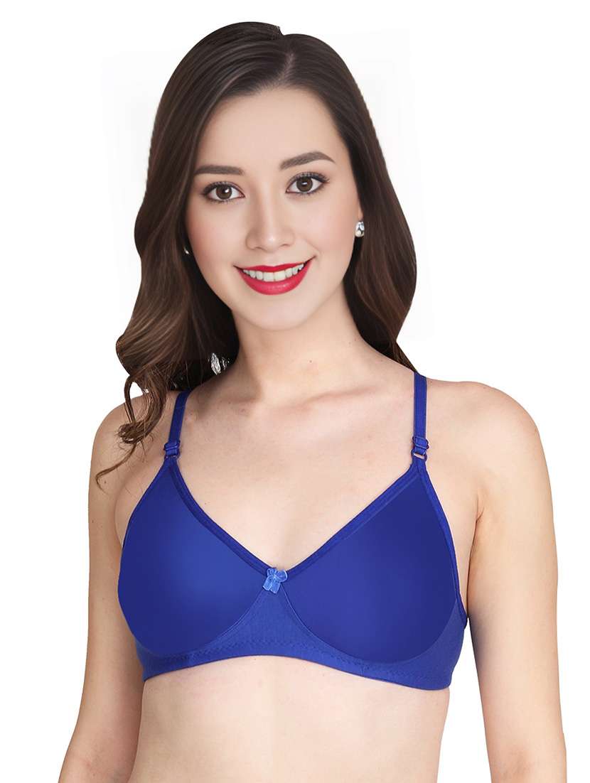 women pack of 2 solid non wired t-shirt bra - 22025883 -  Standard Image - 1