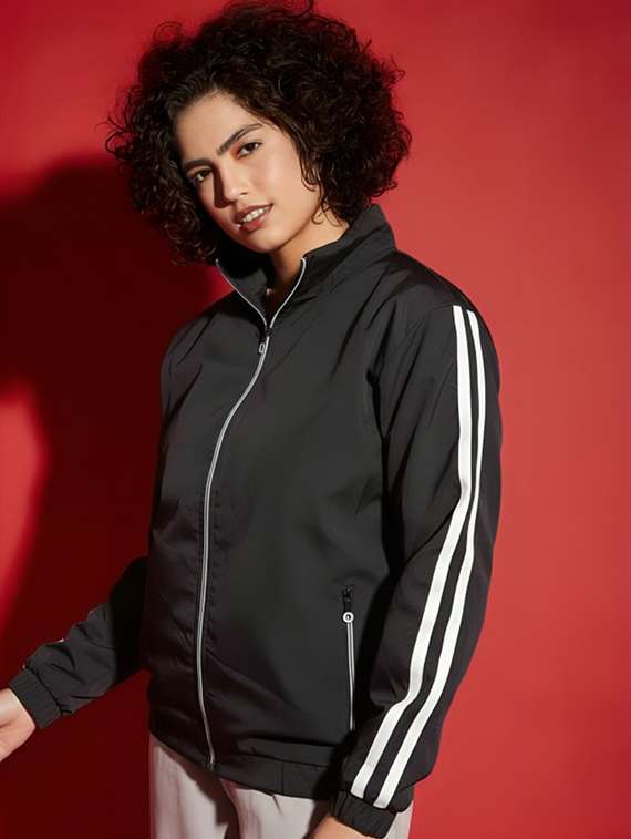 women tapered long sleeve windcheater jacket - 22026190 -  Standard Image - 1