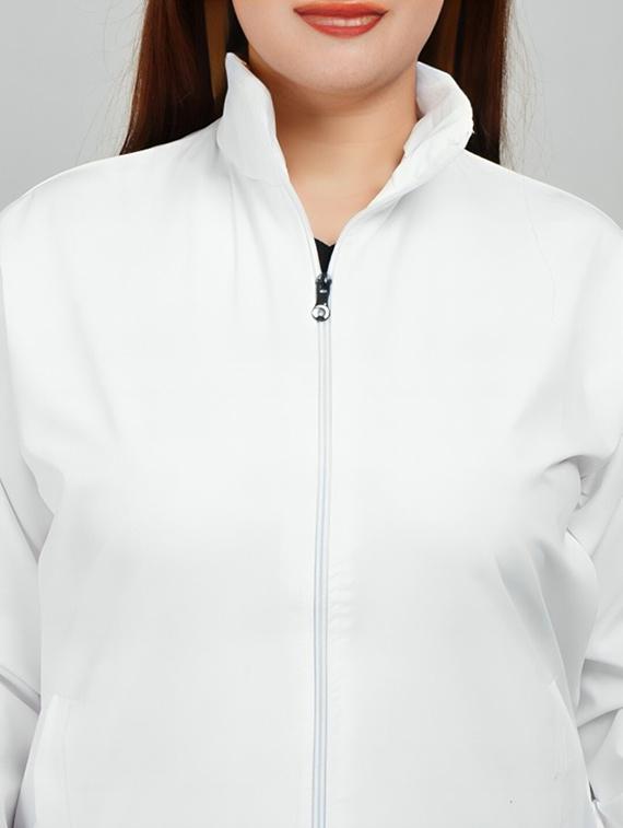 women solid long sleeve windcheater jacket - 22026192 - Standard Image - 4