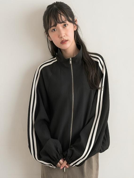 women tapered long sleeve windcheater jacket - 22026193 - Zoom Image - 0