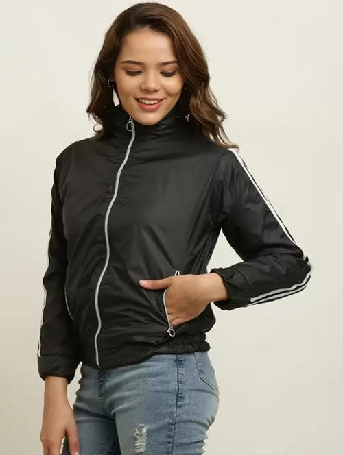women tapered long sleeve windcheater jacket - 22026205 -  Standard Image - 0