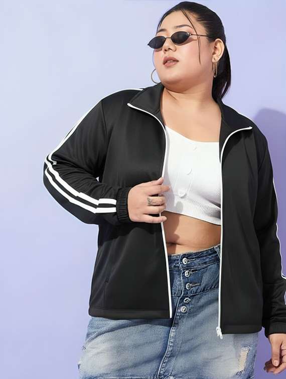 women tapered long sleeve windcheater jacket - 22026205 -  Standard Image - 1