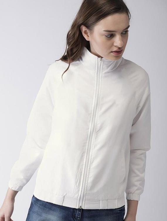 women solid long sleeve windcheater jacket - 22026208 -  Zoom Image - 0