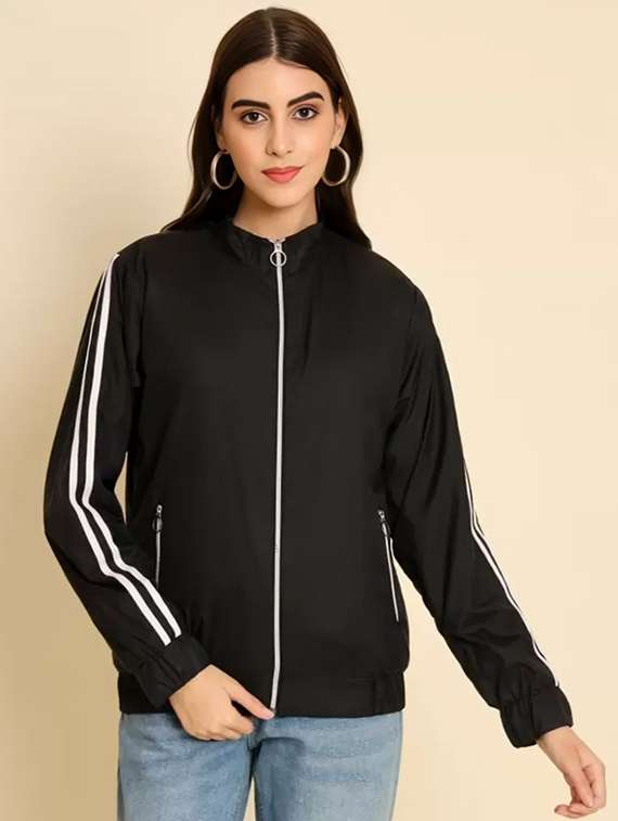 women tapered long sleeve windcheater jacket - 22026209 -  Zoom Image - 0