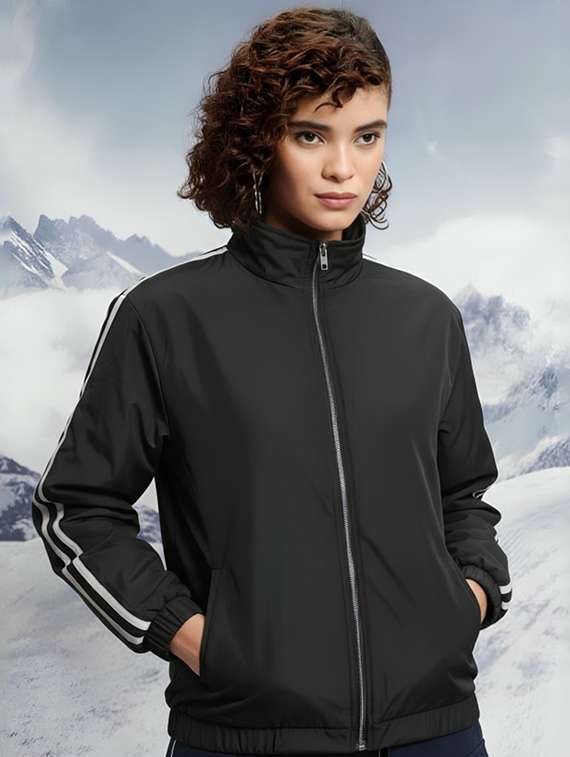 women tapered long sleeve windcheater jacket - 22026210 -  Standard Image - 1