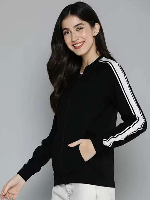 women tapered long sleeve windcheater jacket - 22026211 -  Standard Image - 0