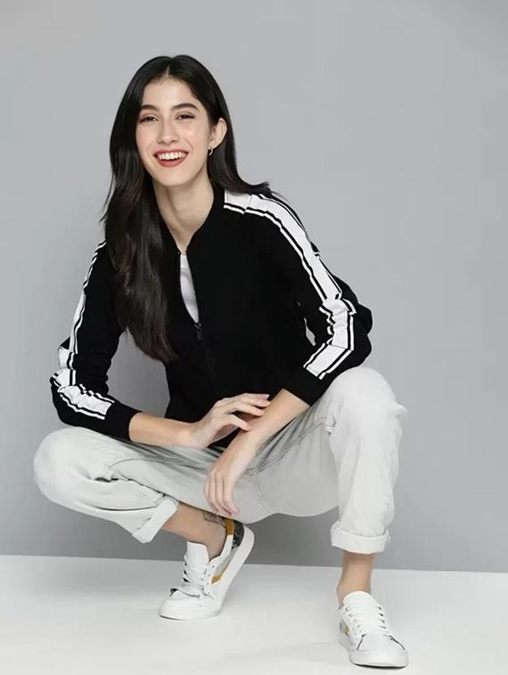 women tapered long sleeve windcheater jacket - 22026211 -  Standard Image - 1