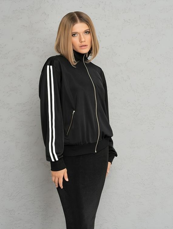 women tapered long sleeve windcheater jacket - 22026212 - Standard Image - 1