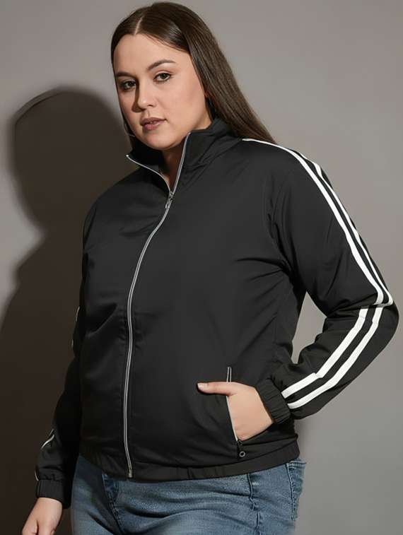 women tapered long sleeve windcheater jacket - 22026212 -  Standard Image - 1
