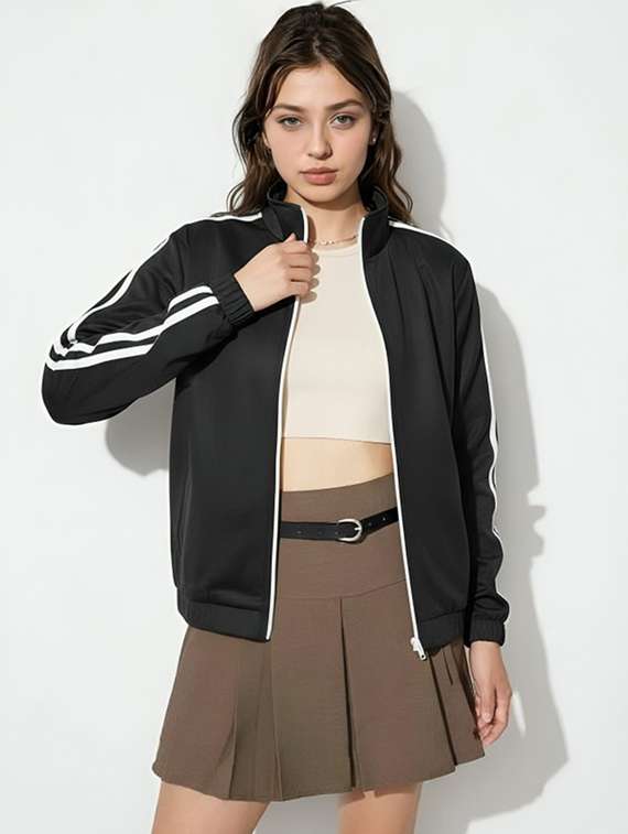 women tapered long sleeve windcheater jacket - 22026213 -  Standard Image - 1