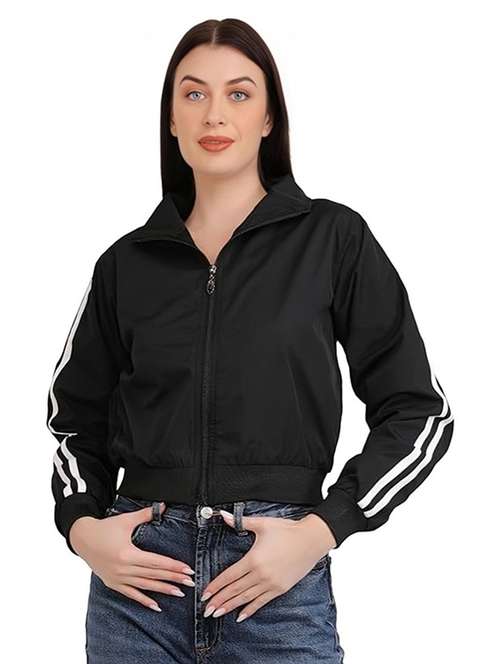 women tapered long sleeve windcheater jacket - 22026216 - Standard Image - 0
