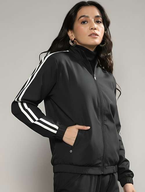 women tapered long sleeve windcheater jacket - 22026216 - Standard Image - 0