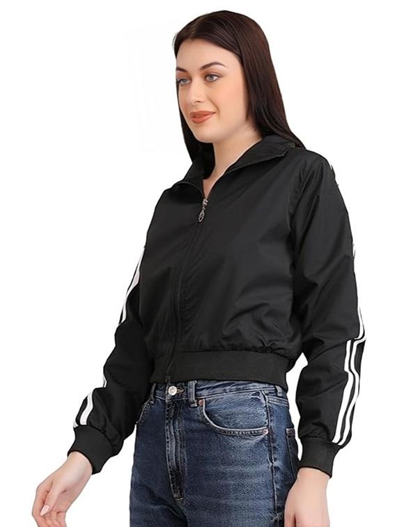 women tapered long sleeve windcheater jacket - 22026216 -  Standard Image - 1