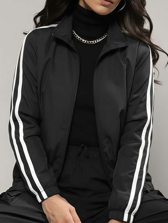 women tapered long sleeve windcheater jacket - 22026216 -  Standard Image - 1