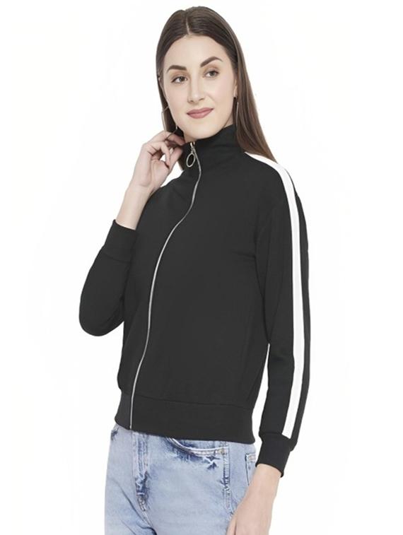 women tapered long sleeve windcheater jacket - 22026218 - Standard Image - 1